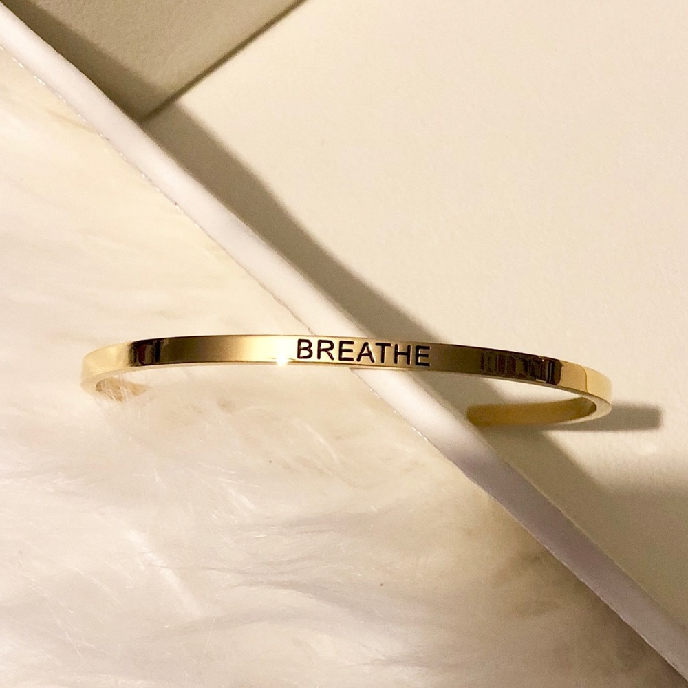 “Breathe” Mantra Bangle